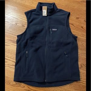 PATAGONIA Men’s Fleece Vest, Navy Blue, NWT, L